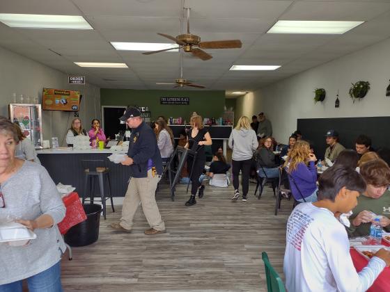 Local church treats San Saba HS seniors to spaghetti lunch