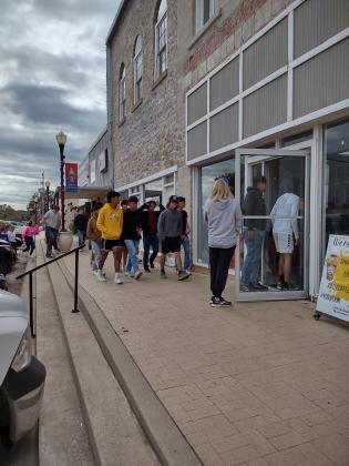 Local church treats San Saba HS seniors to spaghetti lunch