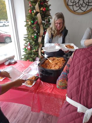 Local church treats San Saba HS seniors to spaghetti lunch