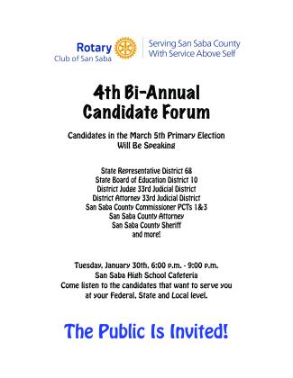Candidate Forum
