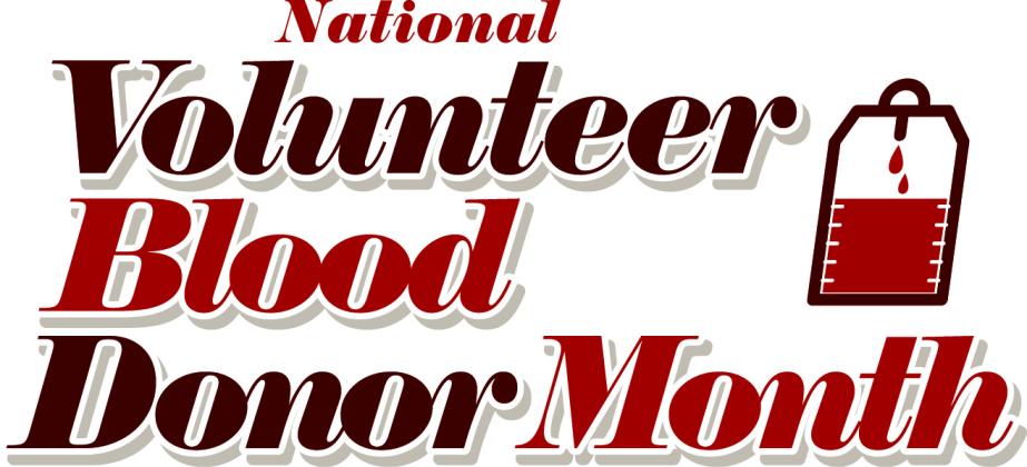 January is National Blood Donor Month