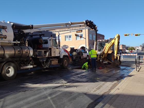 Wallace Street closed Thursday morning
