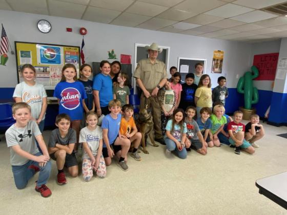 Cherokee ISD News - Grades 3-5 enjoyed the visit from Officer Merriman and K9 Officer Andor