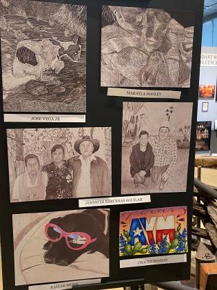 Big Art Day - San Saba High School art on display at “The Night at the Museum”  photo by Melissa Devine