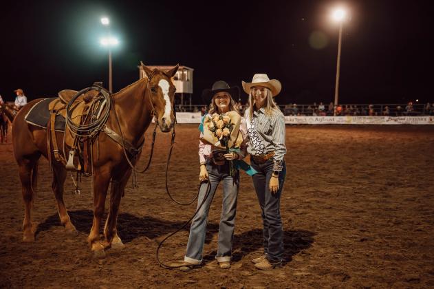 2024 Diamondback Jubilee Queen - Breck McCoury with 2023 Diamondback Jubilee Queen - Jara Wootton
