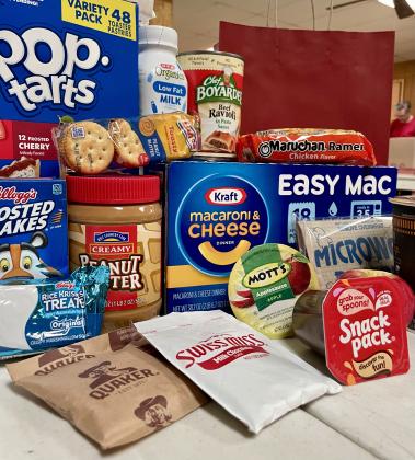 What goes into the Grub Sacks