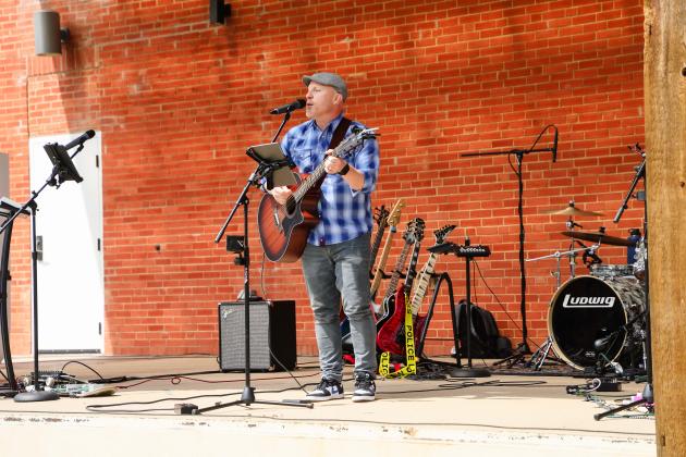 Brad Miles performs during Spring Family Reunion.