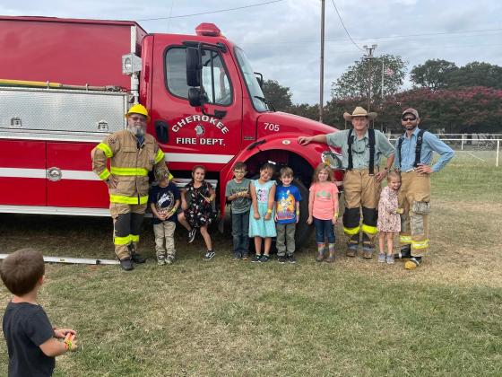 Cherokee VFD Fire Prevention Week at the school last year Photo courtest of Cherokee VFD