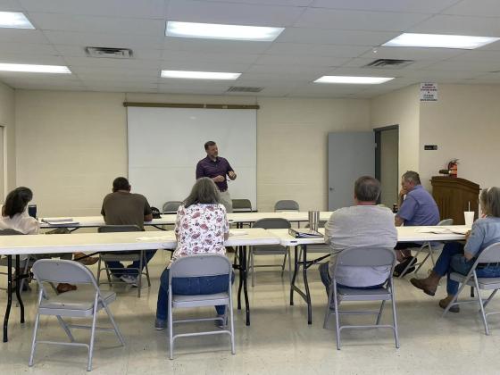 County Judge Jody Fauley addressing the class.