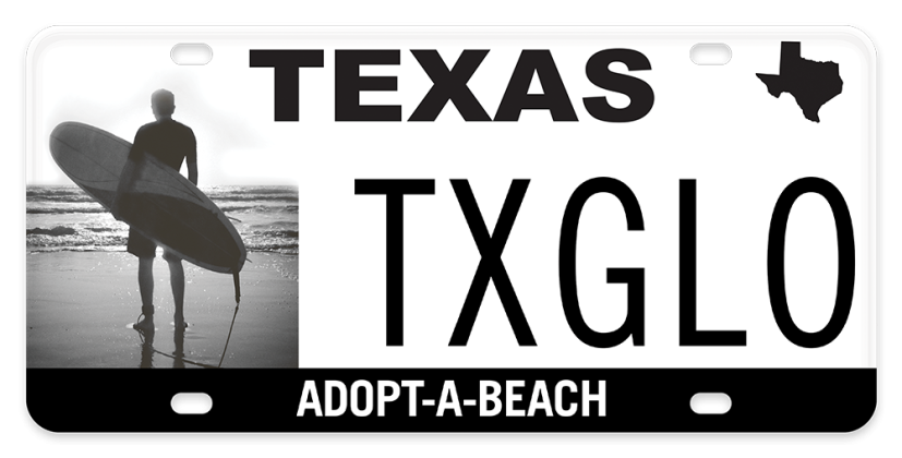 Adopt a Beach license plates