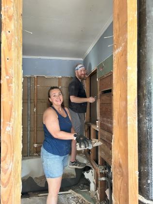 Bathroom Demolition  - Photo courtesy of Corina Fauley