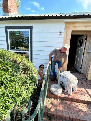 The outside gets TLC, too! - Photo courtesy of Corina Fauley