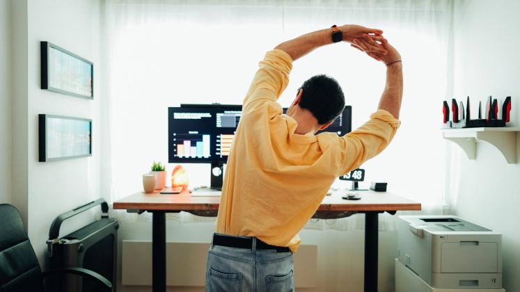 The study was the first to use computer use as an indicator of, and proxy for, productivity in all three workstation types. Getty Images