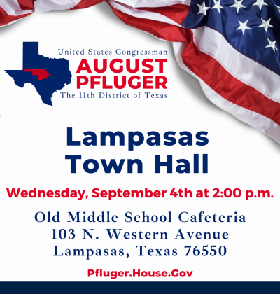 Town Hall Lampasas - Rep. August Pfluger