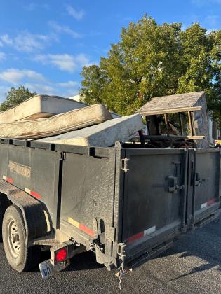 This is a sample of what resident leave on the curbside, and the city employees pick up. Courtesy of Sarah Saldivar