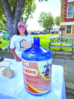 San Saba County Friends of Animals (SSCFOA) booth at the October Pecan Capital Trade Days