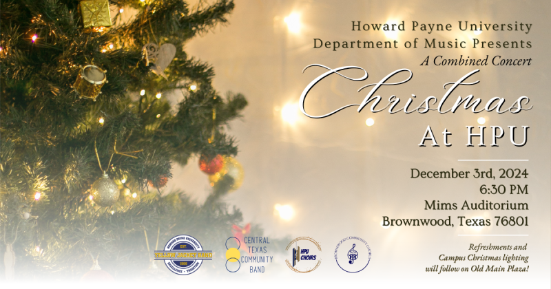 HPU’s Department of Music presents “Christmas at HPU” Tuesday, December 3