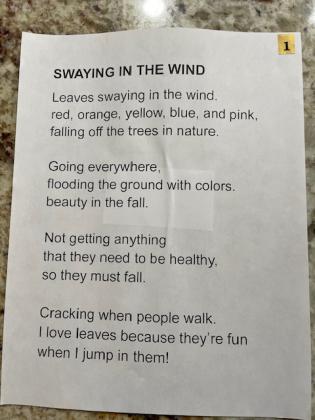 Poetry - First place
