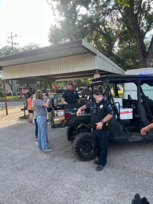 San Saba Police Department made sure our kids were safe as they were having a great time!