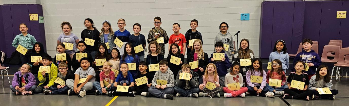 3rd Annual Spelling Bee participants