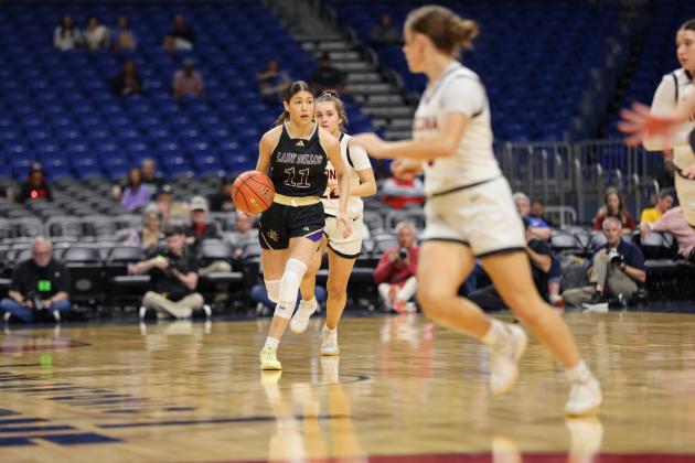 Lady Dillos at the Alamodome playing in the State Championship game