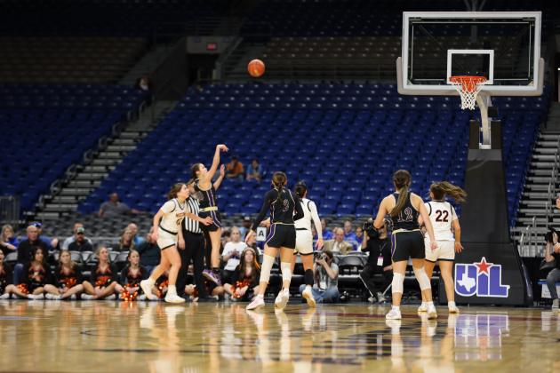Lady Dillos at the Alamodome playing in the State Championship game
