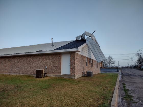 Storm damage at The Father's House - By Djuana Payton