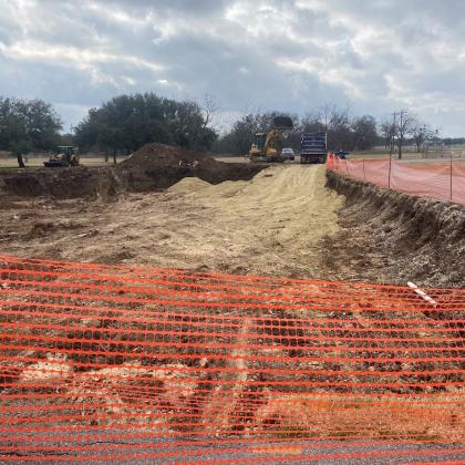 February 19, 2025 - digging a huge hole | photo courtesy of Cherokee Home for Children