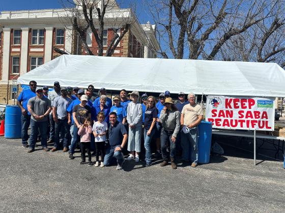 Here are a few of the volunteers during the city-wide cleanup.