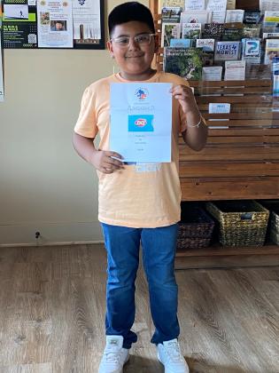 Edwiin (volunteer) is the winner of a $15 gift card for 2nd place in the community bottle recycling challenge.