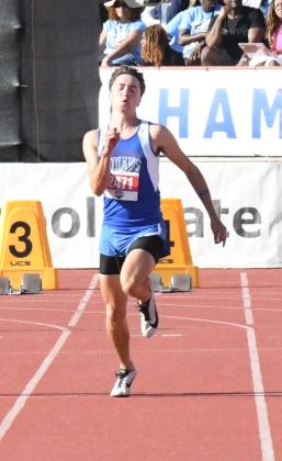 Cherokee's Jeremiah Wakefield at State Track Meet