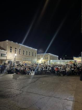 Part of the crowd at the Street Dance last Saturday night - Courtesy of Hamrick's Automotive Center