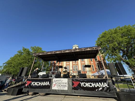 Stage for Hamrick's Customer Appreciation Street Dance - Courtesy of Hamrick's Automotive Center