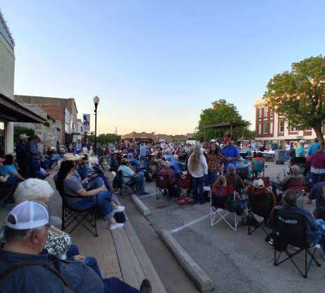 Part of the crowd at the Street Dance last Saturday night - Courtesy of Carolyn Preece