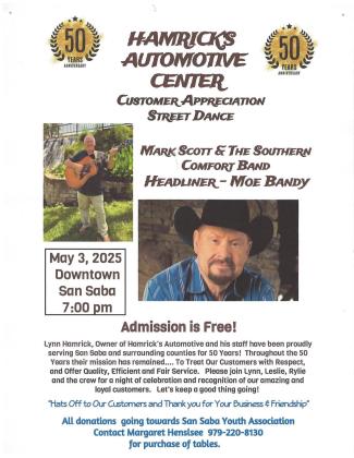 Free Street Dance - Saturday, May 3rd, 7 p.m. - Downtown Saba