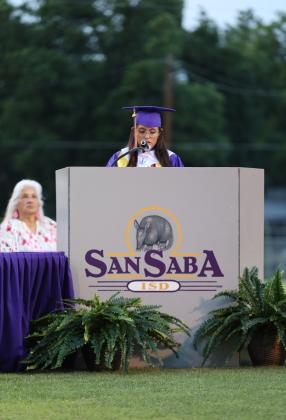 Salutatorian Carol Tagle speaks to her classmates | Photo by Kayti Lackey