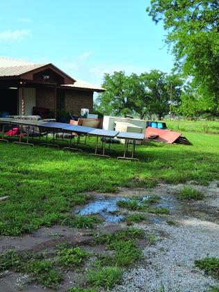 Clean up at Pecan Grove Church.