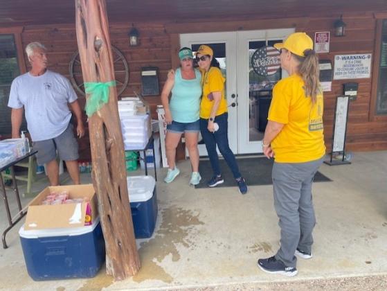 volunteers provide meals and spiritual support to families