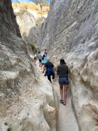 The group hiked at Annie’s Canyon Trail and Torrey Pines.