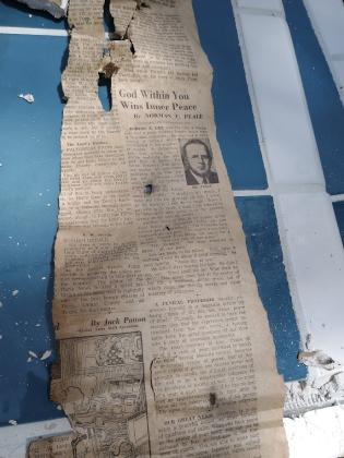 An article by Norman Vincent Peale found in the newspapers