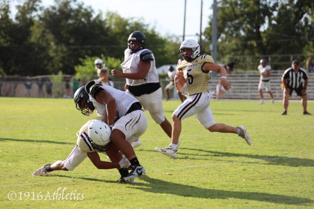 First scrimmage - San Saba vs Brady
