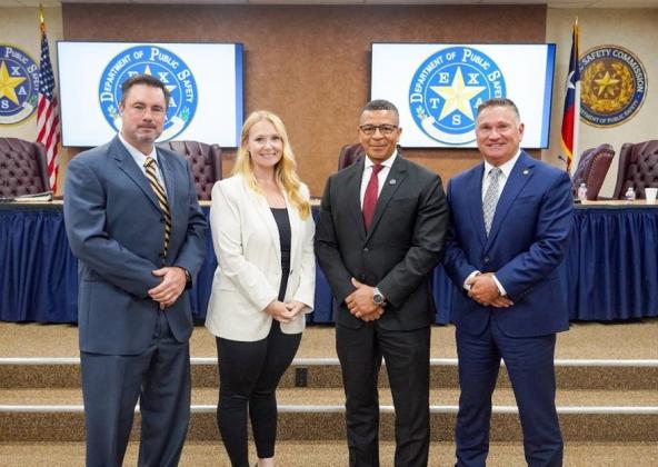 Pictured Left to Right: Mike George, Amy Hauck, Gerald Brown and Col. Freeman F. Martin