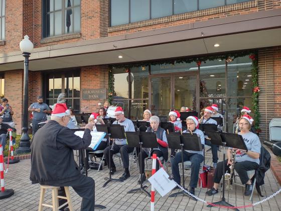 Here is the band performing at the 2024 Sip 'N Stroll on December 14, 2024. | Photo by Djuana Payton