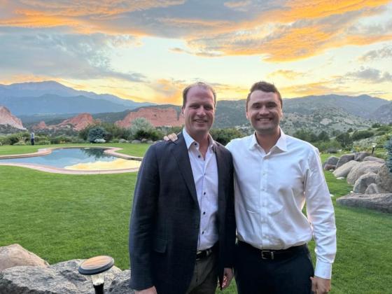 Congressman August Pfluger and Charlie Kirk