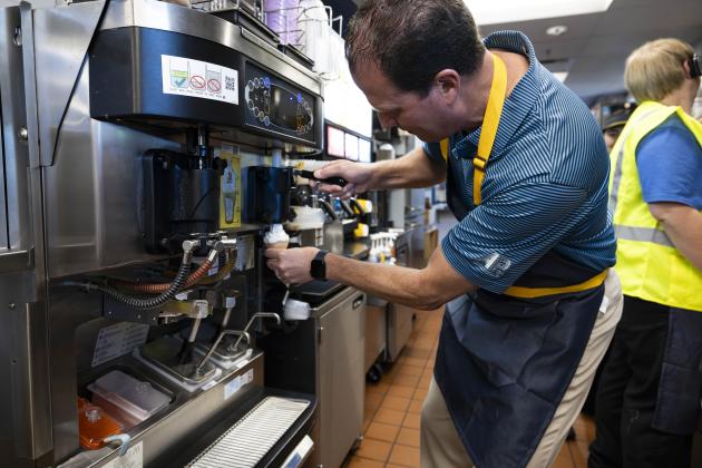 Rep. Pfluger Serving YOU at McDonald's in Midland