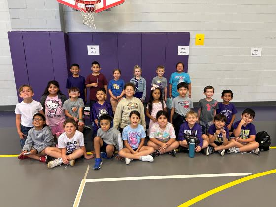 SSES 2nd Grade students with Perfect Attendance for the 1st 9-Weeks
