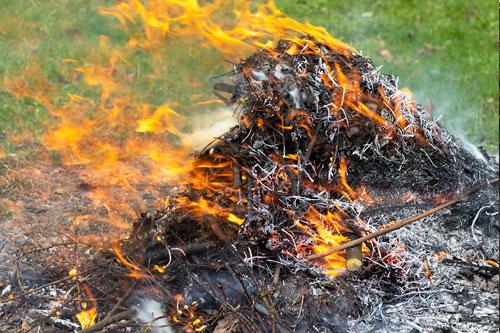 Quemar al aire libre: Lo que debe de saber antes de encender el fósforo