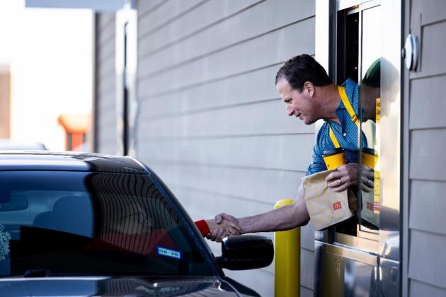 Rep. Pfluger Serving YOU at McDonald's in Midland