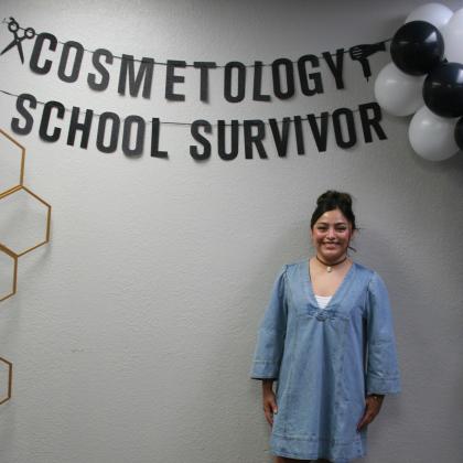 Lauren Roberson recently celebrated her graduation from BK Cosmo School of Cosmetology.