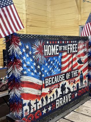 Most Patriotic float inside tailgate
